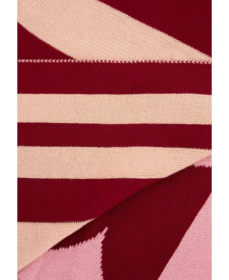 Organic cotton jacquard scarf Cubism