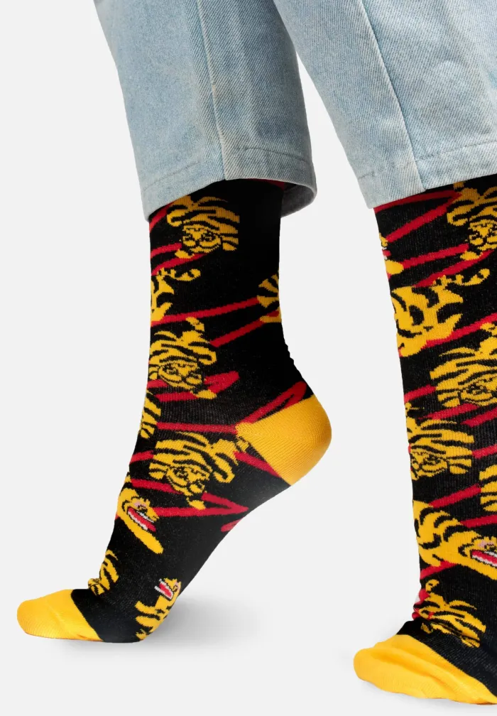 Skarpetki z bawełny organicznej Tygrysy