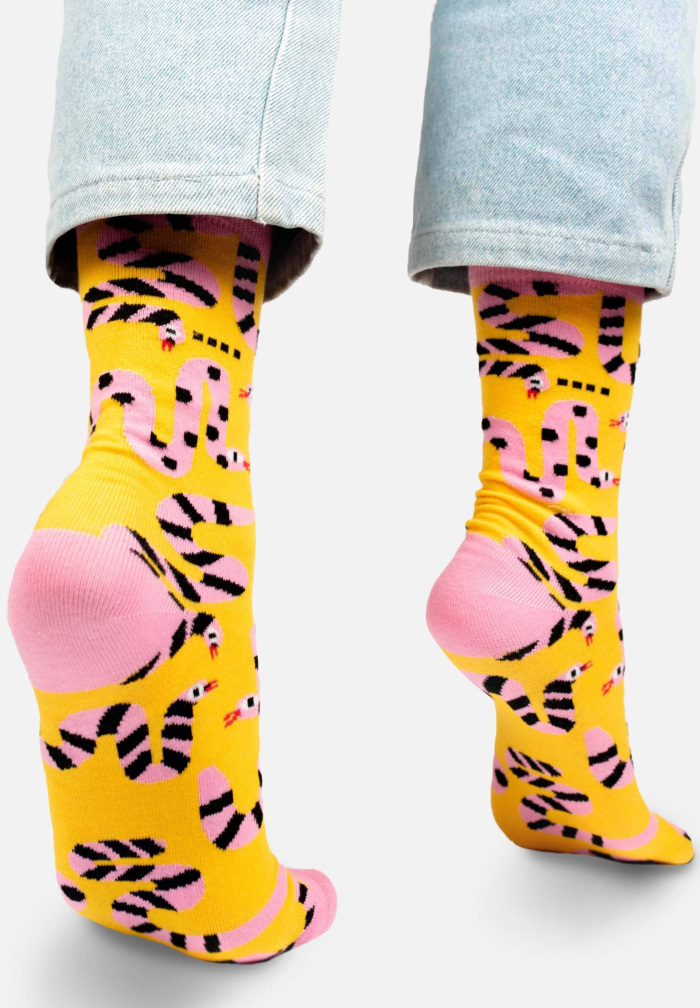 Organic cotton socks Snake