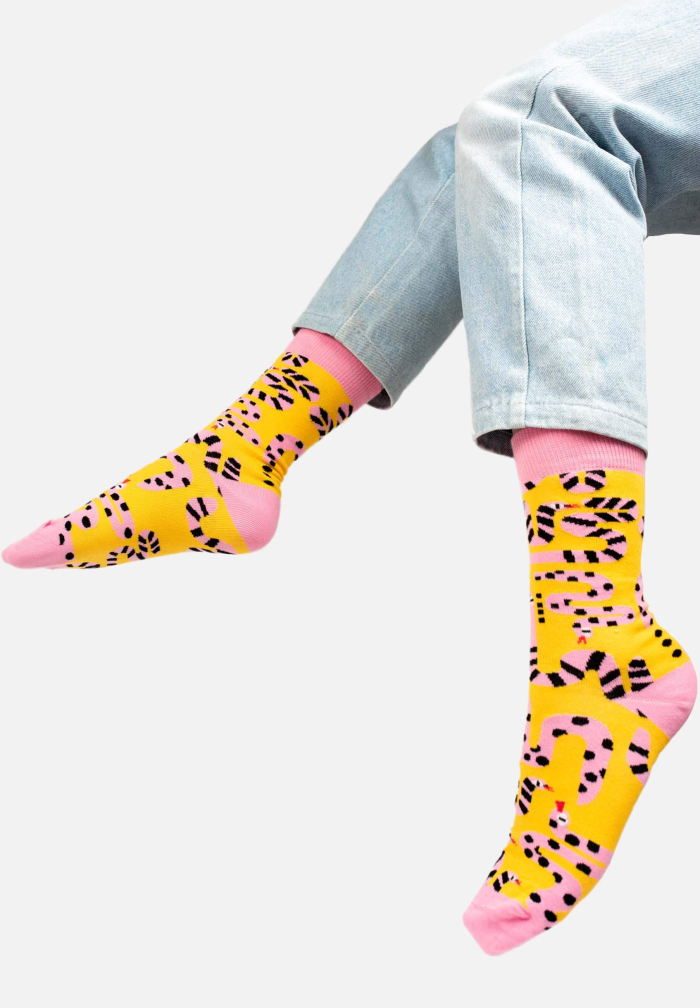 Organic cotton socks Snake