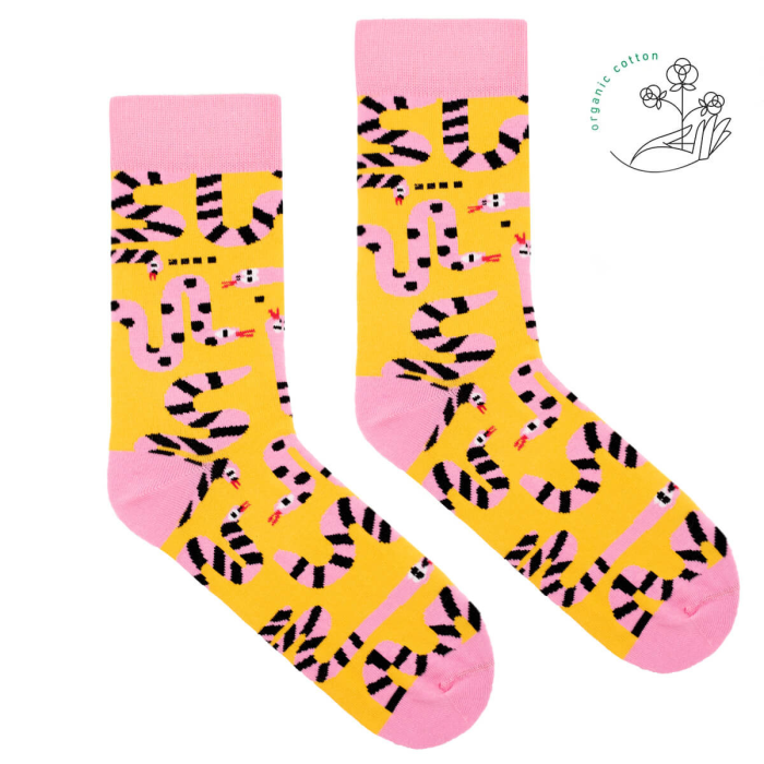 Organic cotton socks Snake