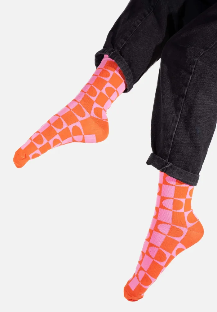 Skarpetki z bawełny organicznej Pomarańczka