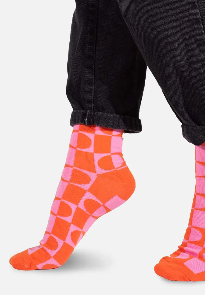 Skarpetki z bawełny organicznej Pomarańczka