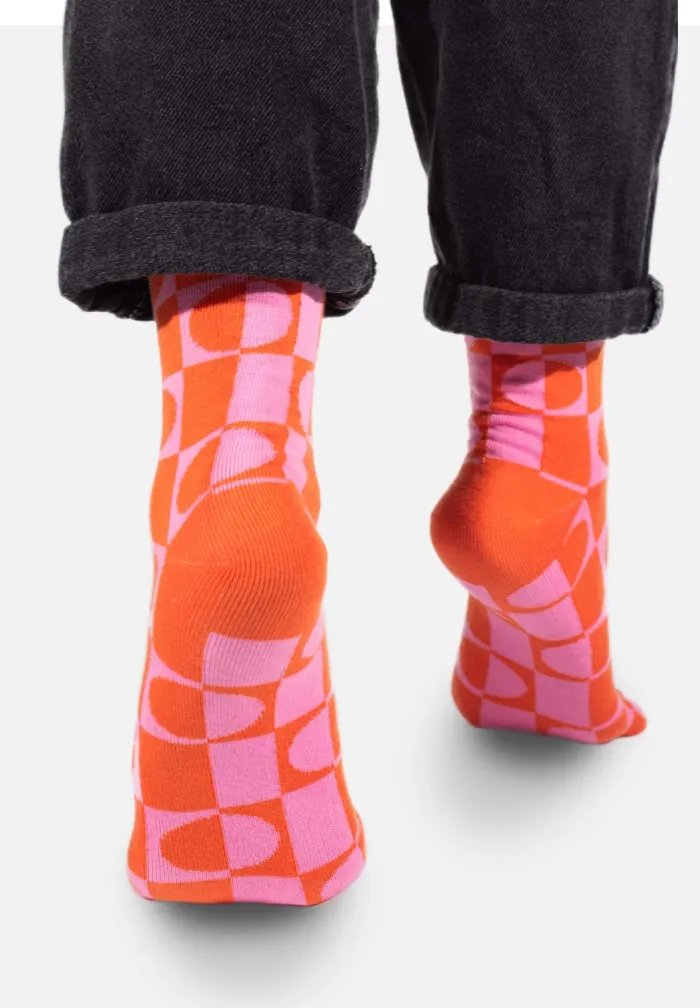 Skarpetki z bawełny organicznej Pomarańczka