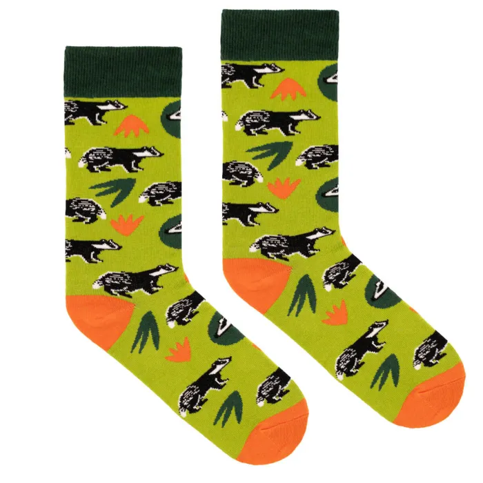 Skarpetki z bawełny organicznej Borsucza nora