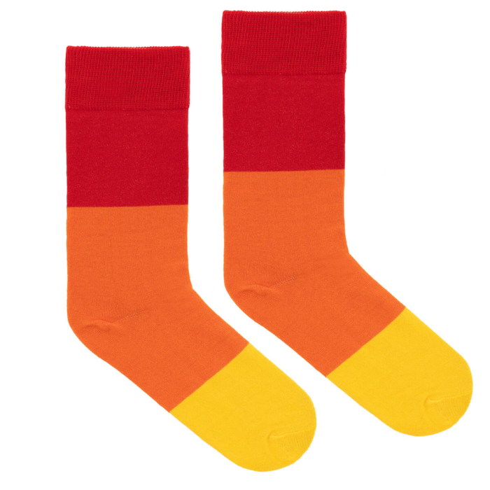 Organic cotton colorful socks sahara