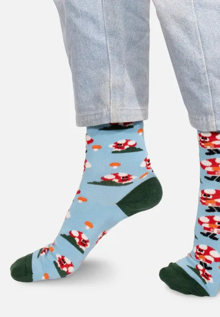 Organic cotton socks Mushrooms