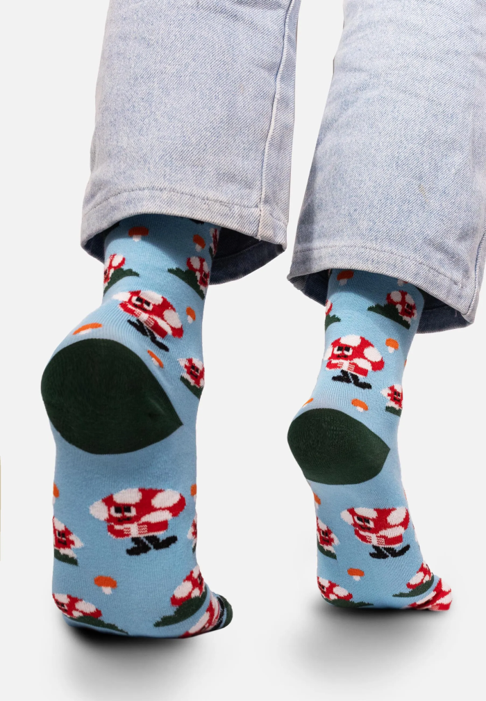 Organic cotton socks Mushrooms