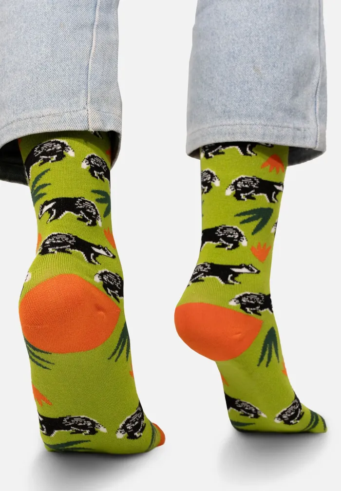 Skarpetki z bawełny organicznej Borsucza nora