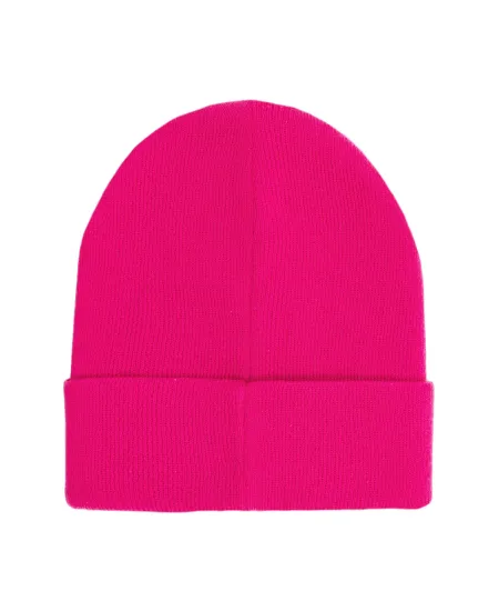 Czapka beanie z bawełny organicznej różowa