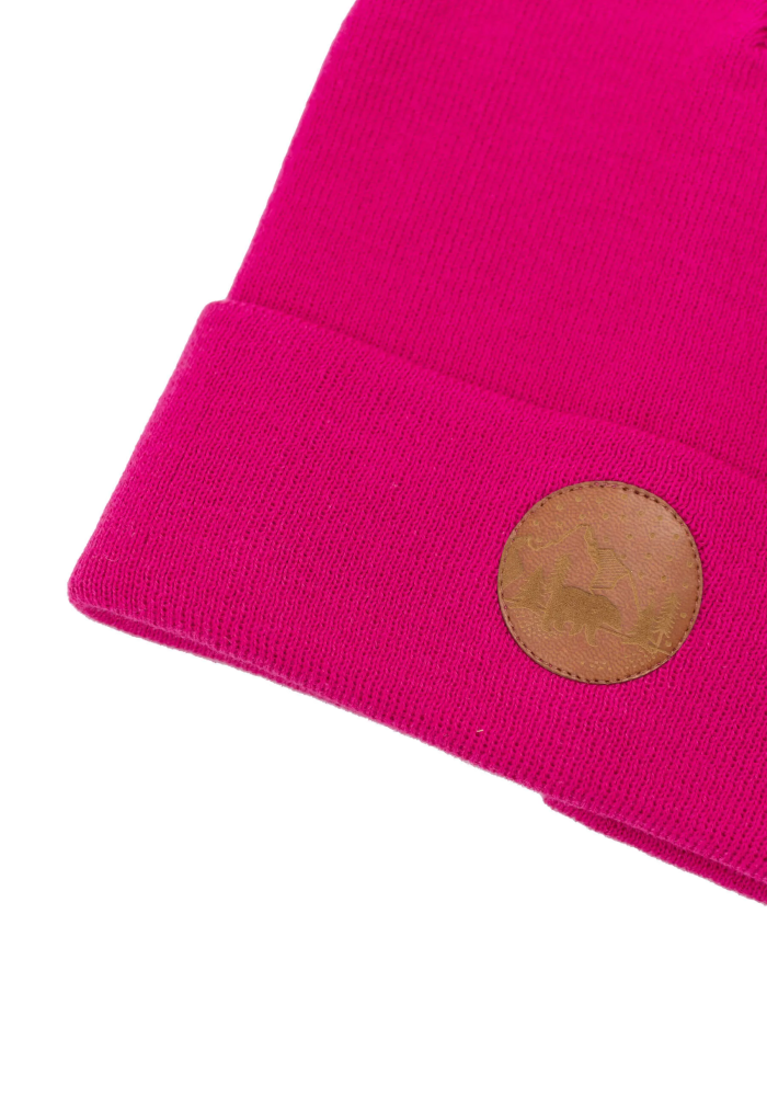 Pink organic cotton classic beanie