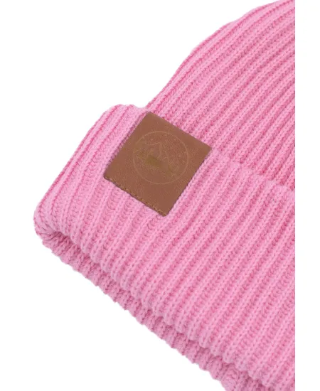 Pink levconia organic cotton winter beanie