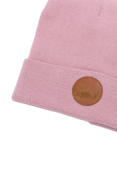 Powder pink organic cotton classic beanie