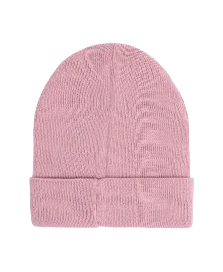 Czapka beanie z bawełny organicznej pudrowy róż