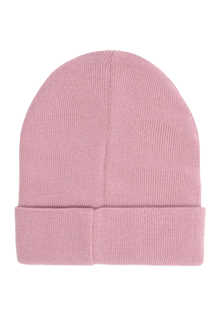 Powder pink organic cotton classic beanie