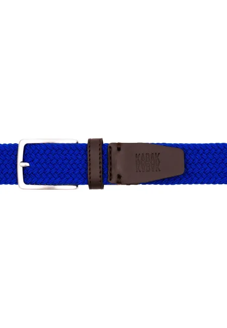 Recycled woven belt cornflower blue