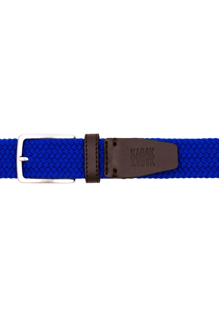 Recycled woven belt cornflower blue