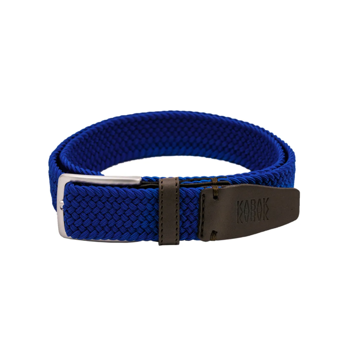 Recycled woven belt cornflower blue