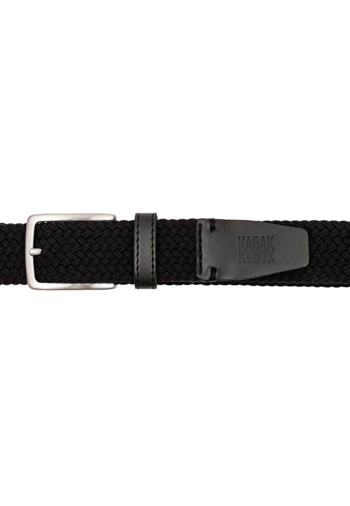 Recycled woven belt black