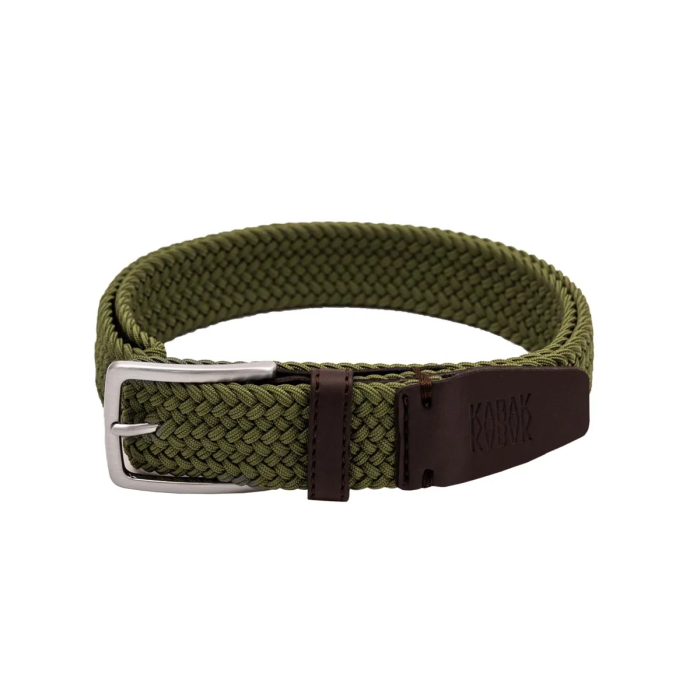 Recycled woven belt olive