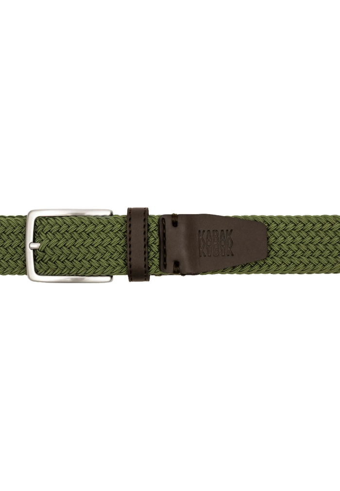 Recycled woven belt olive
