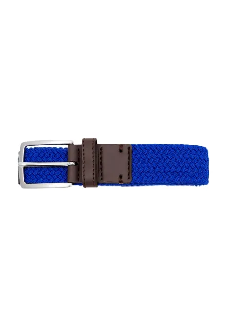 Recycled woven belt cornflower blue