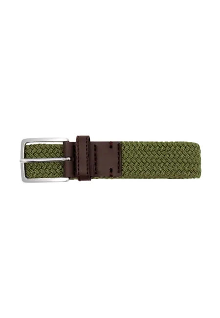 Recycled woven belt olive