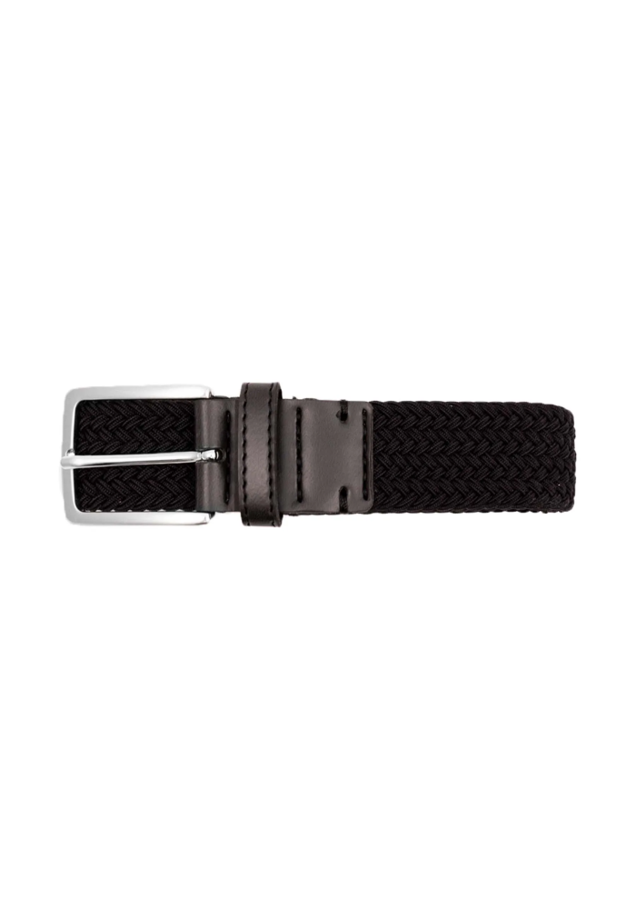 Recycled woven belt black
