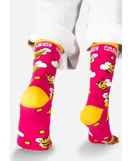 Socks Pink Bumblebee