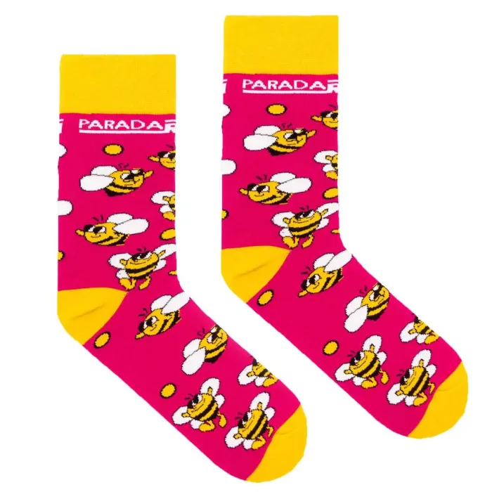 Socks Pink Bumblebee