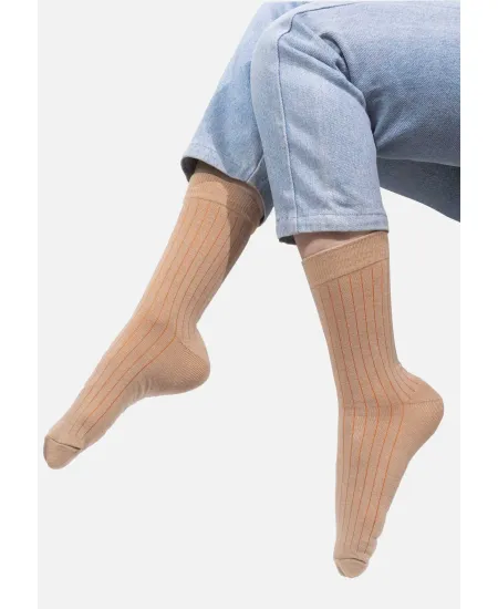 Classic beige suit socks not bad WETLAND with light elastane