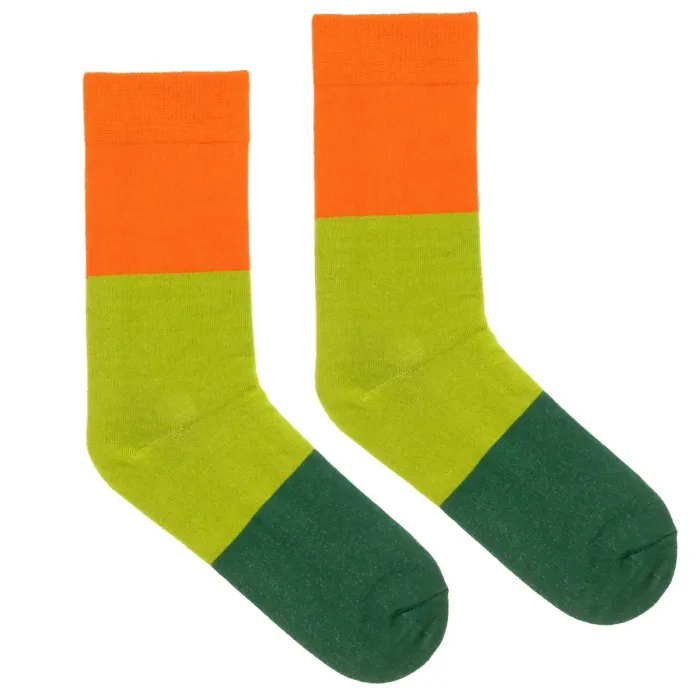 Skarpetki z bawełny organicznej kolorowe Łąka