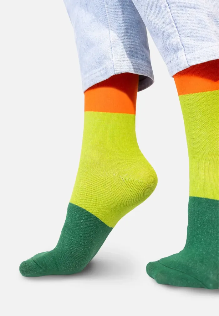 Skarpetki z bawełny organicznej kolorowe Łąka