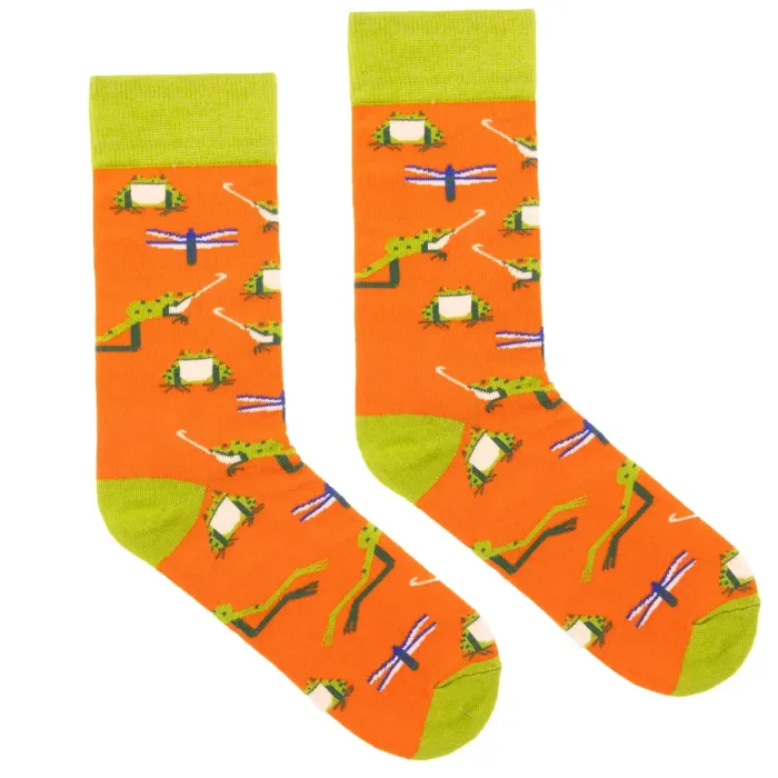 Skarpetki z bawełny organicznej Żaba Śmieszka