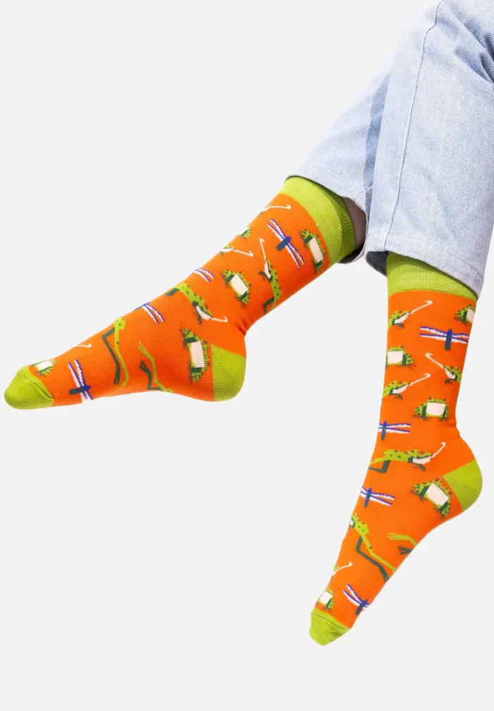 Skarpetki z bawełny organicznej Żaba Śmieszka