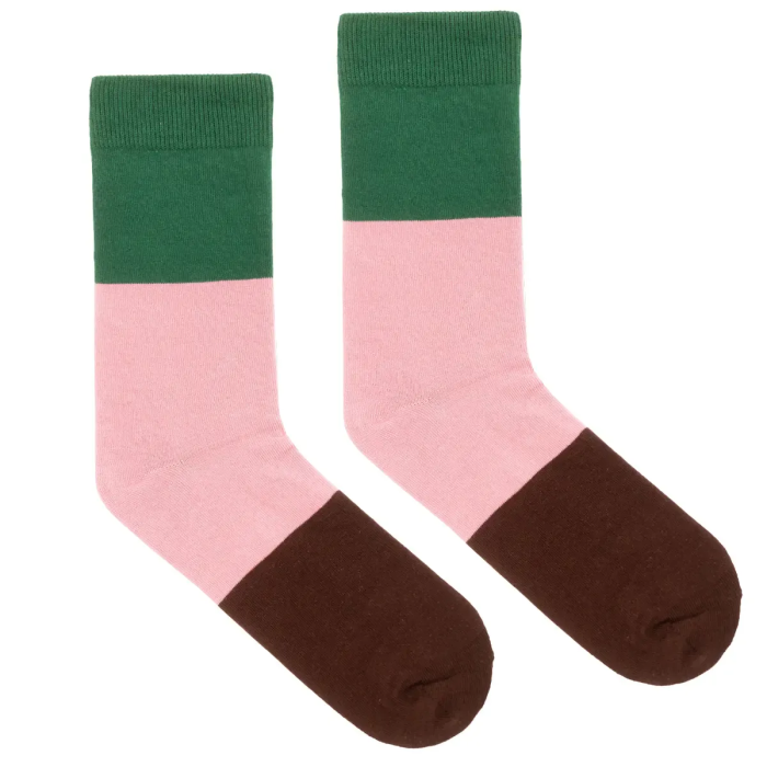 Organic cotton colorful socks Forest Floor