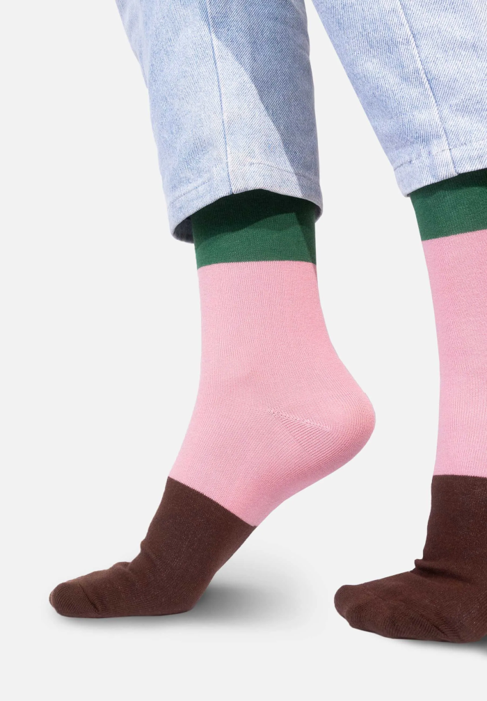 Organic cotton colorful socks Forest Floor