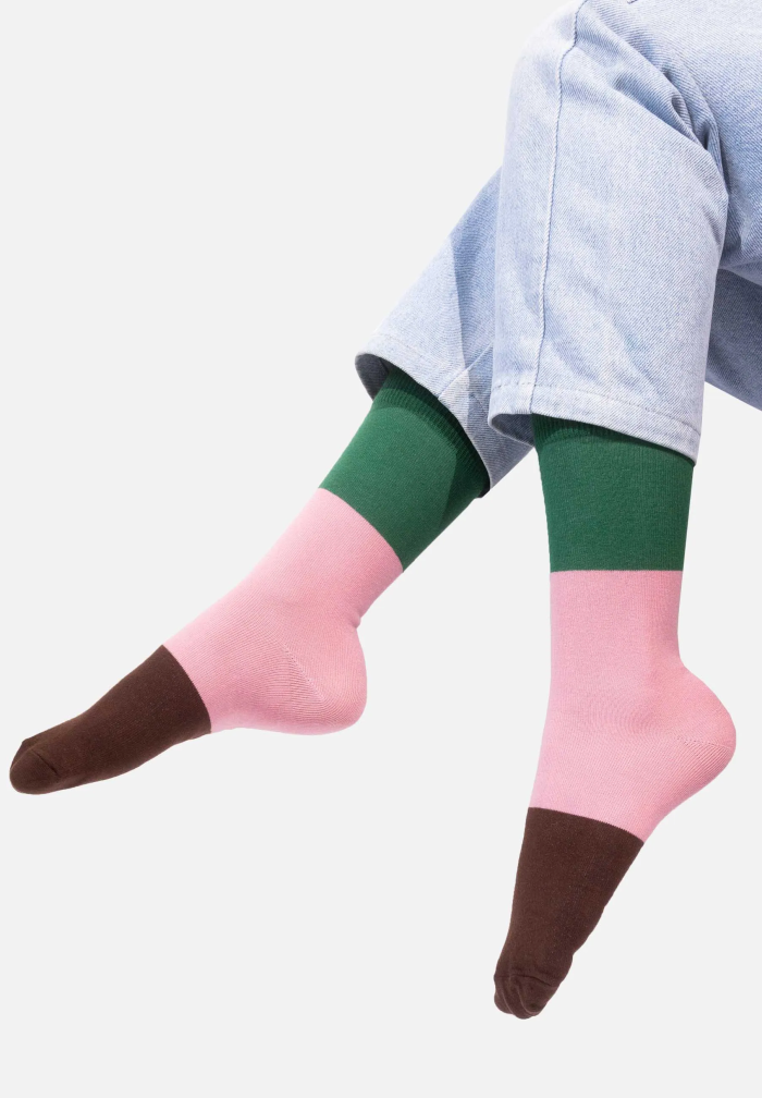Organic cotton colorful socks Forest Floor
