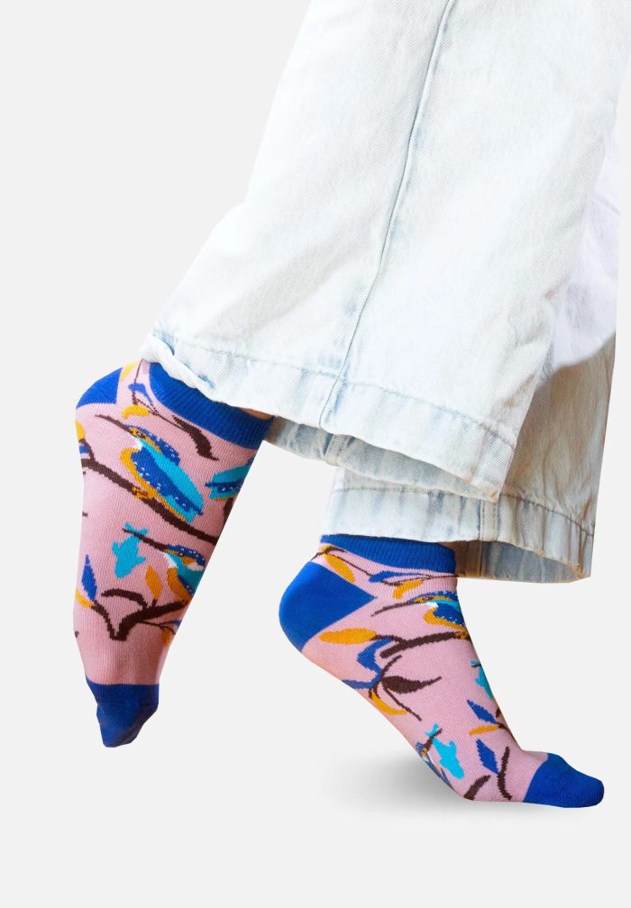 Organic cotton ankle socks Kingfisher