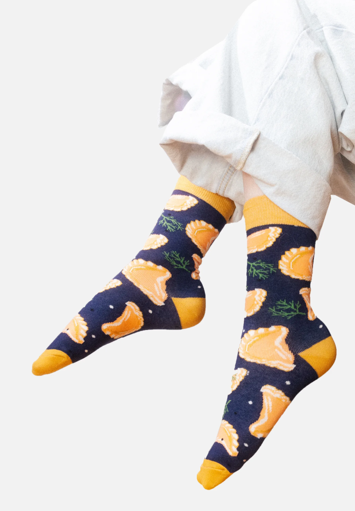 Socks navy blue Dumplings