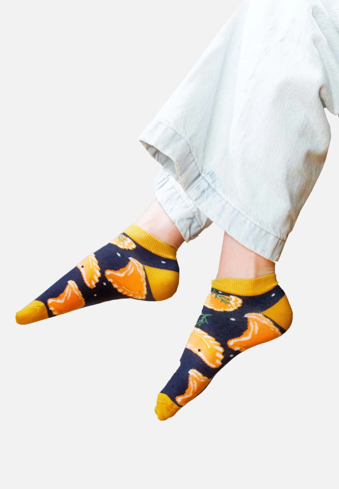 Ankle socks navy blue Dumplings