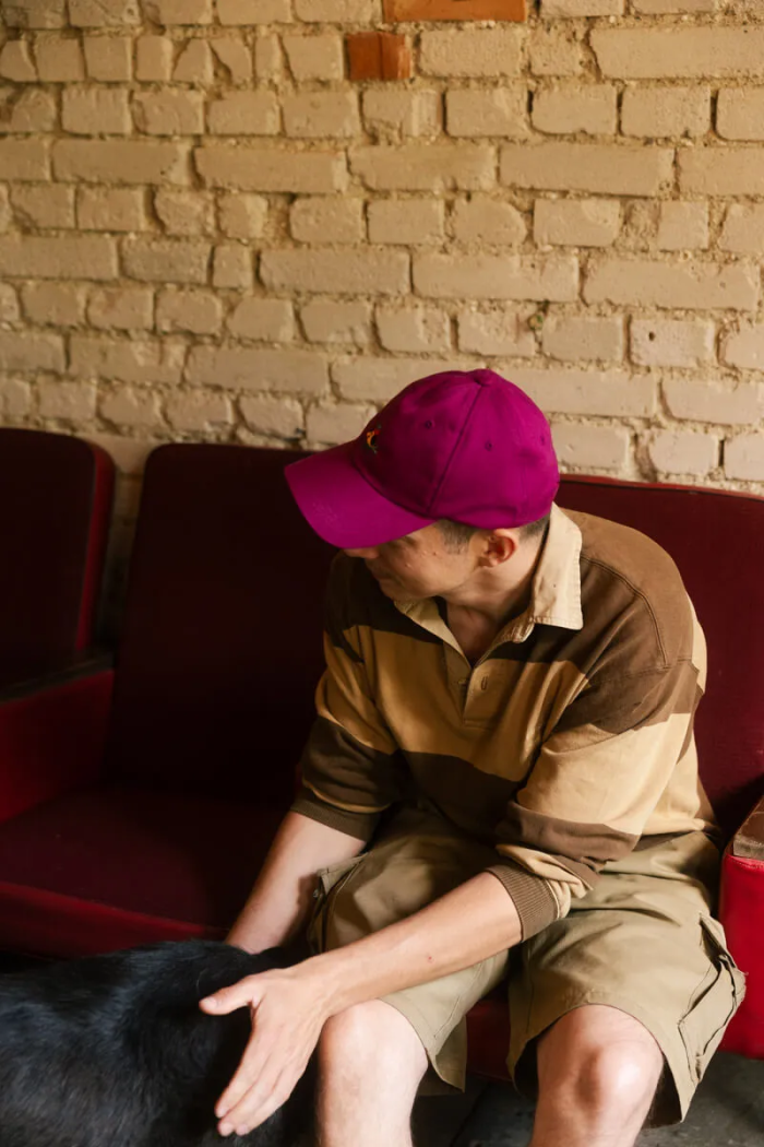 Baseball cap Dog violet