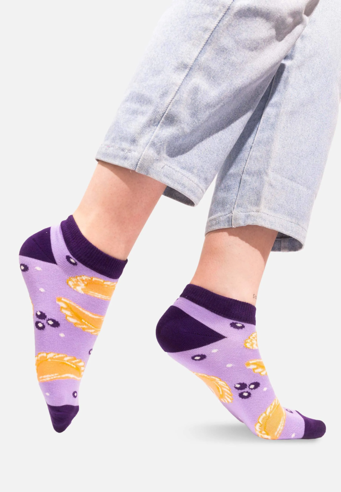Ankle socks Dumplings with blueberries