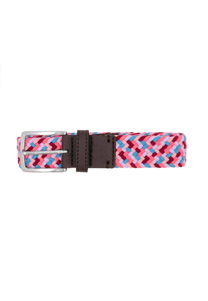 Recycled woven belt Bubble gum