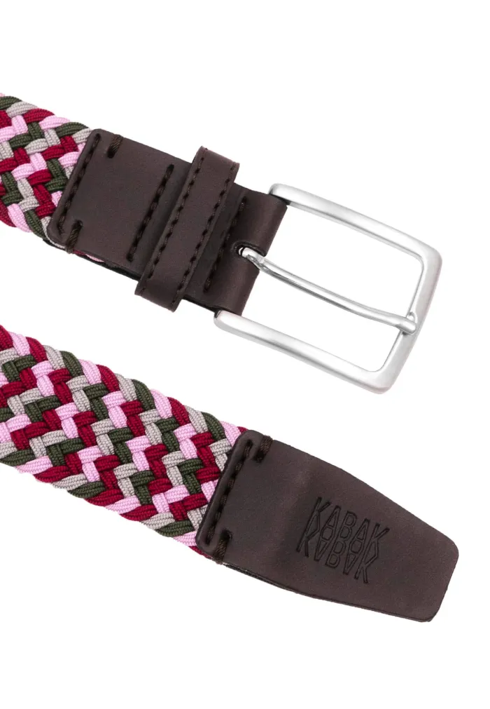 Recycled woven belt Dog rose