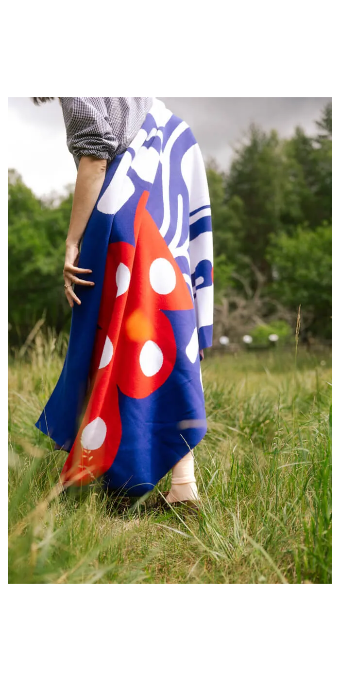 Organic Cotton Blanket Bouquet of Flowers