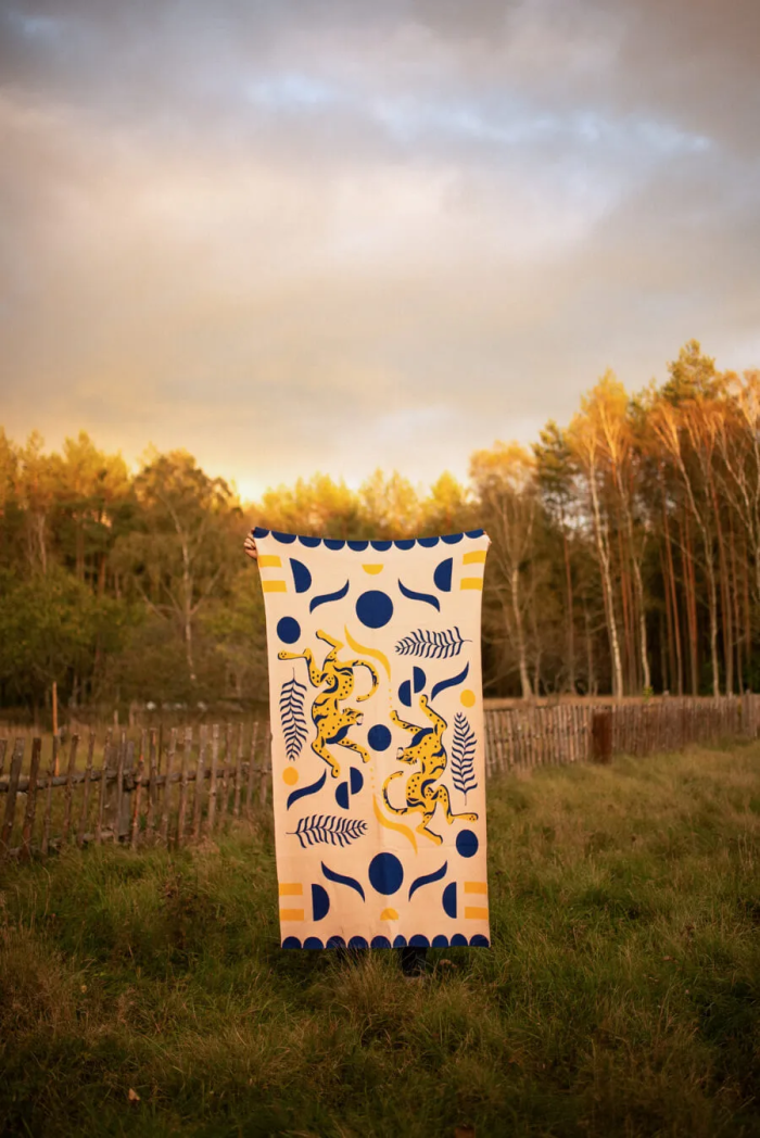 Organic Cotton Blanket Panthers
