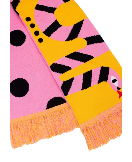 Organic cotton scarf Snake
