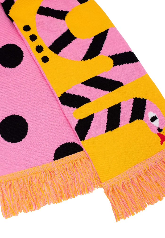 Organic cotton scarf Snake