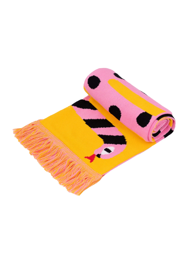 Organic cotton scarf Snake
